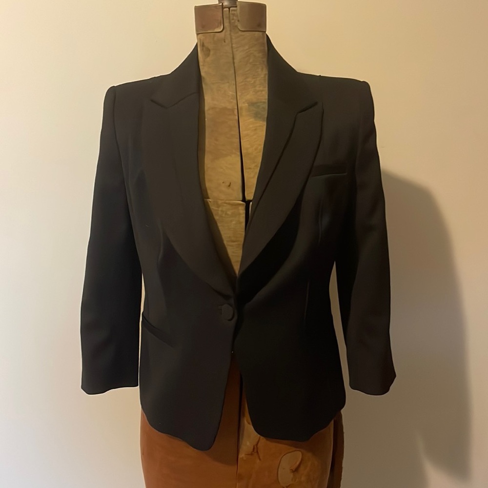 White House Black Market Women’s Black Blazer Jacket Suite Like New